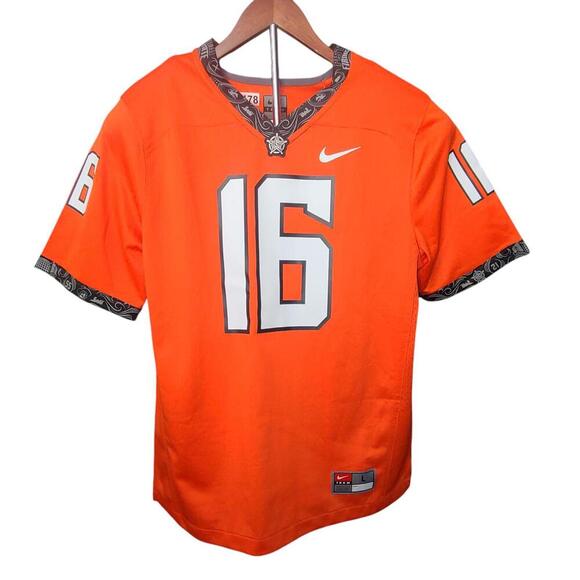 Nike Oklahoma State Team Jersey - Orange - Size L - #16 - Picture 1 of 5